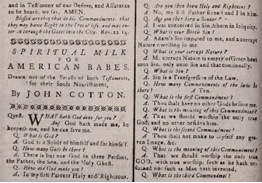 A page from The New England Primer, 1646